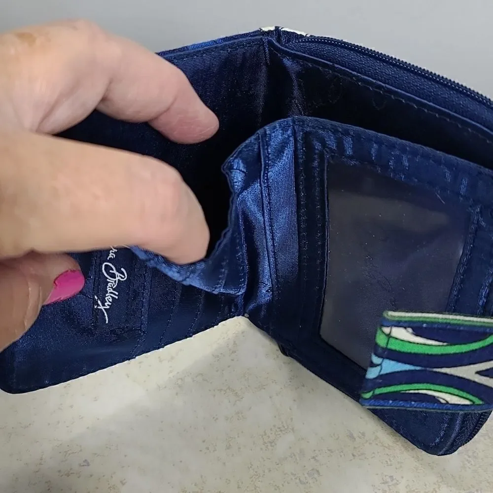 Vera Bradley "Mediterranean Blue" Wallet - Picture 5 of 5